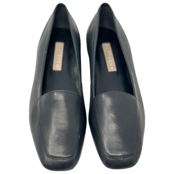 PARTNERS Dark Blue Leather Slip On Loafer Flats Shoes Women's Size 6 - Picture 2 of 10